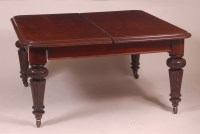 Lot 827 - A Victorian mahogany extending dining table,...
