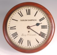 Lot 741 - A Victorian mahogany cased circular dial wall...