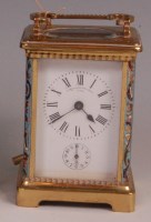 Lot 749 - An early 20th century French lacquered brass...