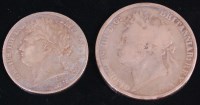Lot 34 - Great Britain, 1821 crown George IV 'laureate...