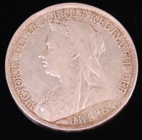 Lot 13 - Great Britain, 1900, crown, Victoria 'veiled...