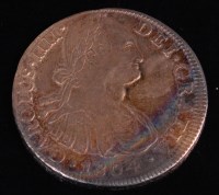 Lot 171 - Mexico, 1804 8 reales, Charles IV laureate and...