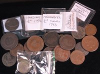 Lot 197 - Mixed lot tokens and mediaeval jettons to...