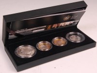 Lot 211 - Great Britain, 2009 silver proof Piedfort four...
