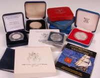 Lot 225 - 11 various silver coins to include;...