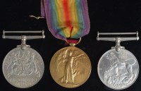 Lot 265 - A WWI Victory medal naming 195082 Pte A. Green...