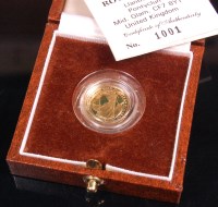 Lot 156 - Great Britain, cased 1990 Britannia gold 10...