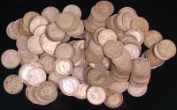 Lot 44 - Great Britain, approx. 150 George V silver...