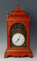 Lot 676 - A mid-18th century English chinoisserie red...