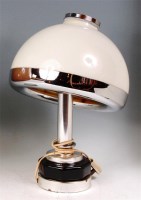 Lot 41 - A 1970s Italian table lamp, having white...