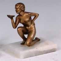 Lot 49 - An Art Deco period gilt spelter figure of a...