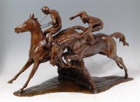 Lot 50 - Cyril Bernard Winskill - A large bronze double...