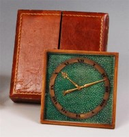 Lot 81 - An early 20th century lacquered brass cased...