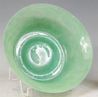 Lot 93 - A mid 20th century Vasart style mottled green...