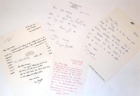 Lot 6 - Signed mss letters from Tom SHARPE (2),...
