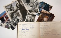 Lot 7 - BOX, visitors book from Fen Farm including...
