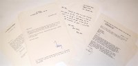 Lot 5 - Signed typescript letters from Terry PRATCHETT...