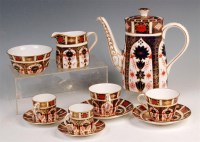 Lot 75 - A Royal Crown Derby bone china three piece...