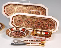 Lot 78 - A pair of Royal Crown Derby bone china pen...