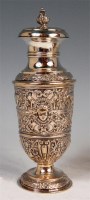 Lot 129 - A Mappin & Webb silver pedestal sugar caster,...