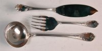 Lot 132 - A Christophle sterling silver three piece...