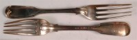 Lot 136 - A harlequin set of six Victorian silver...