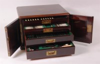 Lot 139 - A Walker & Hall mahogany cased canteen...