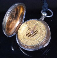 Lot 153 - A George III silver gilt novelty vinaigrette...