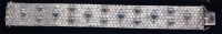 Lot 170 - A modern 18ct gold and turquoise set meshlink...