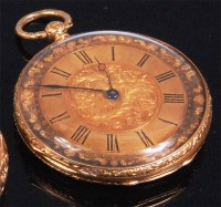 Lot 173 - A circa 1900 continental 18ct gold cased gents...