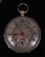 Lot 194 - A late 19th century continental gents 18ct...
