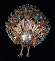 Lot 207 - A Middle Eastern yellow gold semi-precious set...