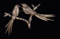 Lot 208 - An 18ct gold brooch, naturalistically modelled...