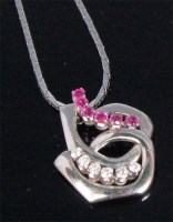 Lot 238 - A contemporary continental 14ct white gold...