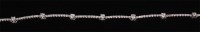 Lot 242 - A contemporary white gold and diamond necklet,...