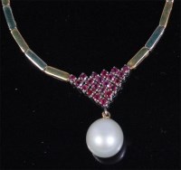 Lot 247 - A contemporary 18ct yellow and white gold...