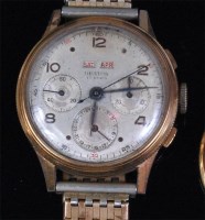 Lot 250 - An Orator gold plated triple calendar gents...