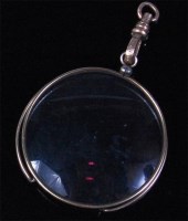Lot 258 - A Victorian gold plated monocle, dia.4.3cm