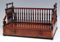 Lot 276 - A Regency goncalo alves book porter, having a...