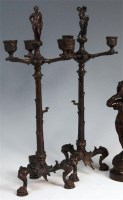 Lot 264 - A pair of late 19th century Continental brass...