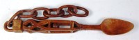 Lot 273 - A 19th century Welsh treen lovespoon, probably...
