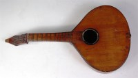 Lot 274 - A late 18th century 12-string cittern, having...