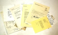 Lot 1 - Arnold WESKER 7 signed typescript letters, 9...