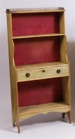 Lot 253 - An oak waterfall bookcase, painted and adapted...