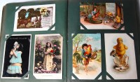 Lot 519 - Greetings cards - two albums, assorted cards...