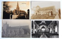 Lot 314 - East Anglian churches - collection of cards to...