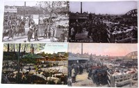 Lot 495 - Ipswich livestock market - real photograph of...