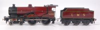 Lot 334 - A Bassett-Lowke 12 volt DC LMS maroon standard...