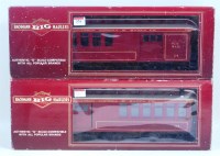 Lot 374 - 4 G-scale Bachmann Big Haulers Santa Fe...