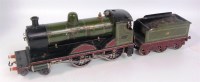 Lot 404 - A GI Bing live steam GWR 4-4-0 bulldog class...